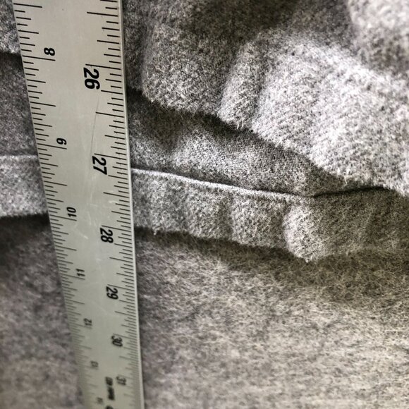 Muji Flannel Pajama Set Womens L Gray Long Sleeve 2 Piece Pants Shirt - Picture 5 of 10